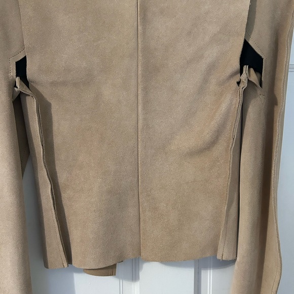 Maison Martin Margiela Beige Pattern Cut Jacket - Picture 4 of 13